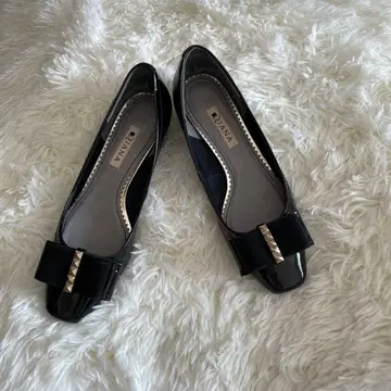 DIANA 블랙 리본 포함 펌프스 23.0cm