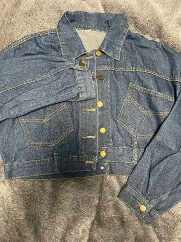 인디고 데님 크롭 자켓