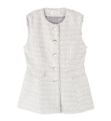 택 포함 새상품 NATURAL BEAUTY BASIC, 트위드 베스트