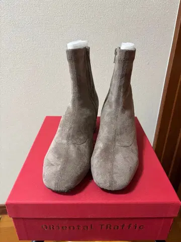 ORiental TRaffic 숏부츠 스웨이드 느낌 베이지 계열