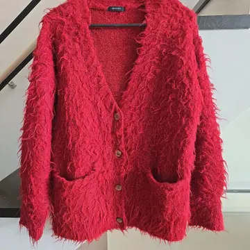 JEANASIS 브러쉬 미들 롱 V 가디건