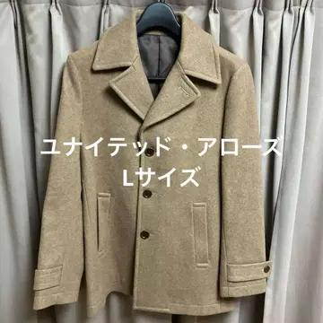 [ 유나이티드 애로우즈 ] 베이지 체스터 코트 울 혼방