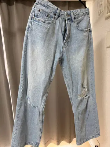 ZARA 데미지 가공 배기 데님 29