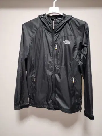 THE NORTH FACE 블랙 후드 부착 나일론 자켓 XL 얇은 소재