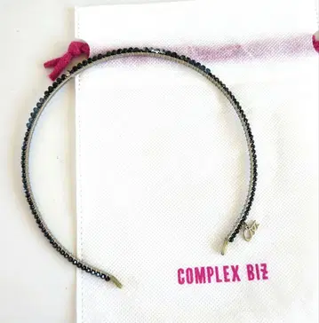 COMPLEX BIZ 블랙 비즈/머리띠 헤어밴드