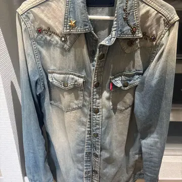 MARBLES 스터드 데님 셔츠