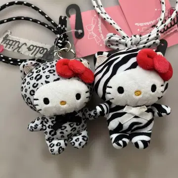 아베일 키티 제브라 레오파드 갸루키티 3연 참 2개 세트