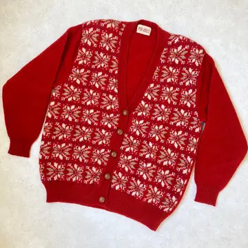 [ 새상품급 ] 핑크하우스 니트 가디건  울 100% V넥