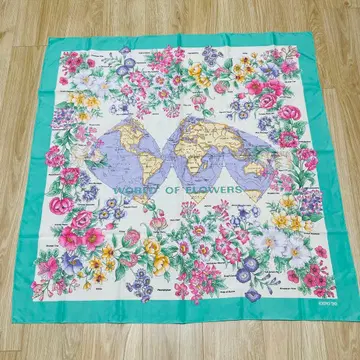 EXPO,90 엑스포 오사카 꽃박람회 스카프 꽃무늬