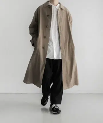 remer 루즈 베이직 롱 코트 베이지 M 사이즈