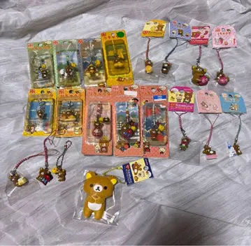 리락쿠마 족자 스트랩 레어 지역 한정 마스코트 키이로이토리 세트