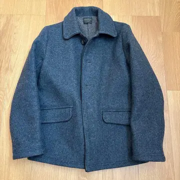 BY GLADHAND 울 다크 그레이 코트 단추식