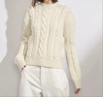새상품 RAEY 레이 케이블 니트 울 캐시미어 스웨터 Raey