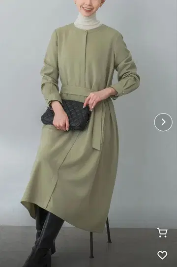 URBAN RESEARCH ROSSO A라인 턱 원피스