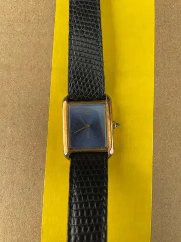 must de caltier 탱크 수동 와인딩 시계