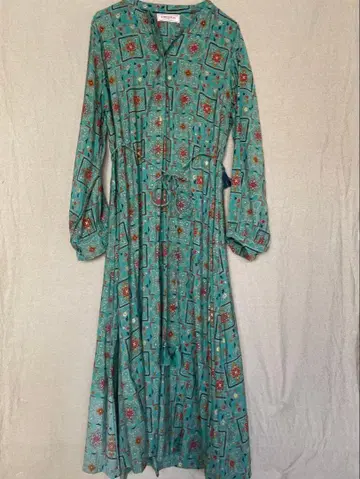 인도 꽃무늬 롱 원피스