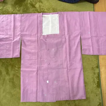 연보라 물결 무늬 겉옷