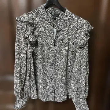 BANANA REPUBLIC 프릴 긴팔 셔츠 M