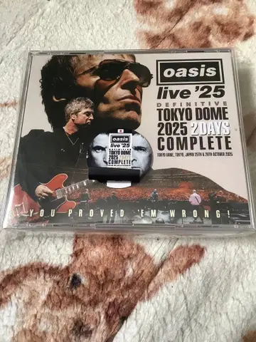OASIS DEFINITIVE TOKYO DOME 2025 4CD 특전