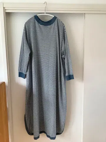 45rpm 보더 롱 원피스