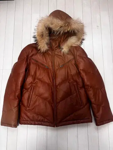 WIND ARMOR 가죽 다운 자켓