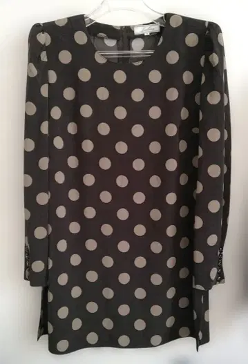 레리안 튜닉 블라우스 도트 물방울 7 M 상당 거의 미사용 일본제