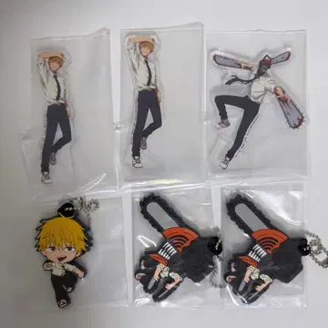 체인소 맨 제일복권 아크릴 스탠드 러버 참 덴지