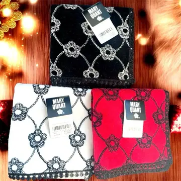 마리콴트 자수 손수건 3종 세트 새상품