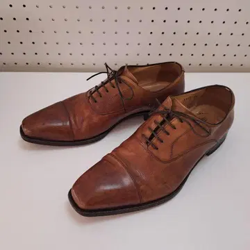 Visaruno 브라운 스트레이트 팁 41 비즈니스 슈즈 Almas 26