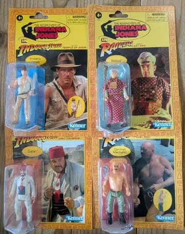 인디아나 존스 피규어 해즈브로 재팬 4점