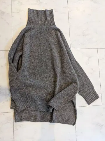 그레이 캐시미어 혼방 스웨터 38