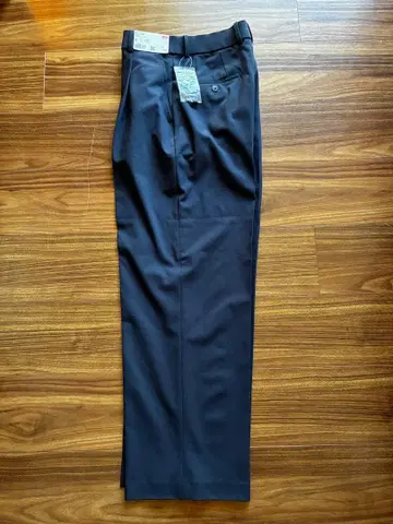 택 포함 새상품 유니클로 턱 와이드 팬츠 M 네이비