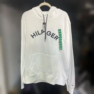 HILFIGER 화이트 후드 부착 후드티 XL