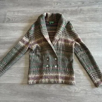 랄프 로렌 가디건 노르딕 무늬 M