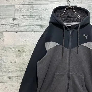 [ 푸마 ] PUMA 자수 원포인트 로고 빅 루즈 레트로 맨투맨 후드티