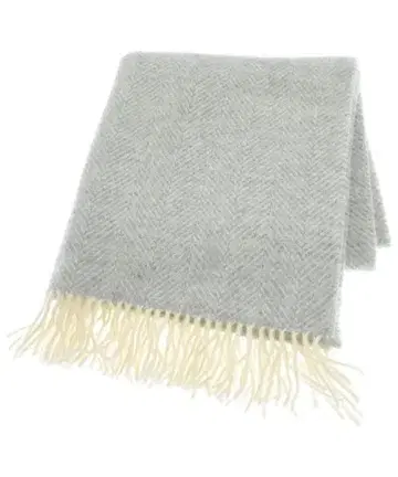 트위드 밀 머플러 여성용