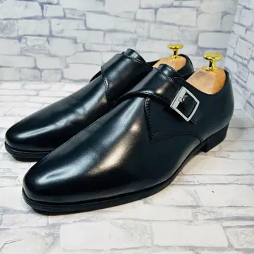 [ 컨디션 최상 ] ZARA 몽크 스트랩 슈즈 플레인토 블랙 EU39