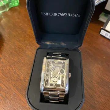 EMPORIO ARMANI 아르마니 자동 와인딩 손목시계 스켈레톤