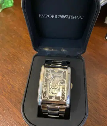 EMPORIO ARMANI 아르마니 자동 와인딩 손목시계 스켈레톤