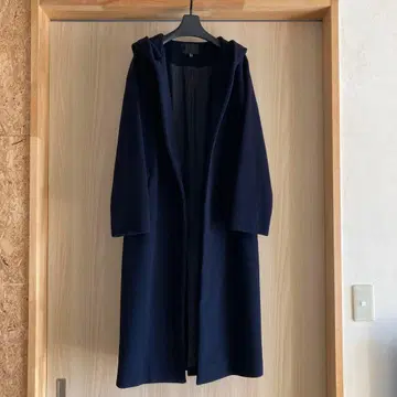 [ ICB ] 후드 부착 롱 코트 네이비 JPN 9