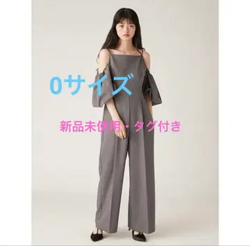 택 포함 미사용 새상품 릴리 브라운 벌룬 슬리브 3way 콤비네존 그레이