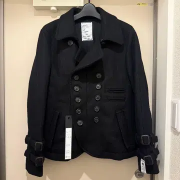 SHAREEF 도비 멜톤 피 코트 사이즈 1