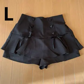 모에냐 시마무라 콜라보 치마바지 블랙 L