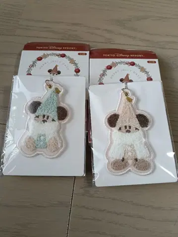 릴루리루 키체인 세트 새상품 2개 세트 화이트 스카이블루