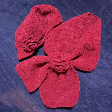 머플러 모자 손뜨개질