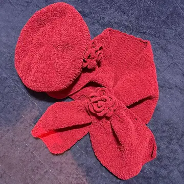 머플러 모자 손뜨개질