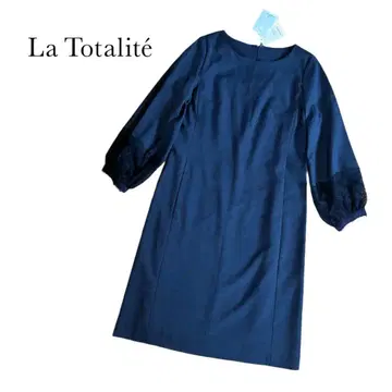 새상품 La TOTALITE 네이비 소매 레이스 긴팔 원피스 포멀