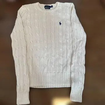 [ 새상품급 ] 폴로 랄프로렌 여성용 케이블 니트 스웨터 XS
