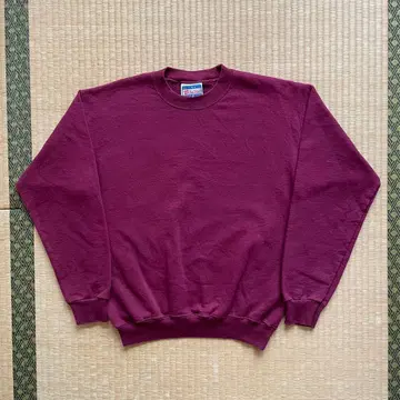 90s 00s Hanes 맨투맨 버건디 무지