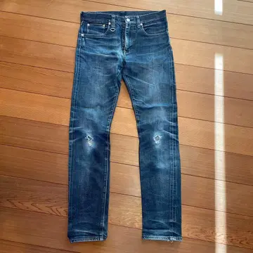 유니폼 익스페리먼트 블루 슬림핏 데님 M